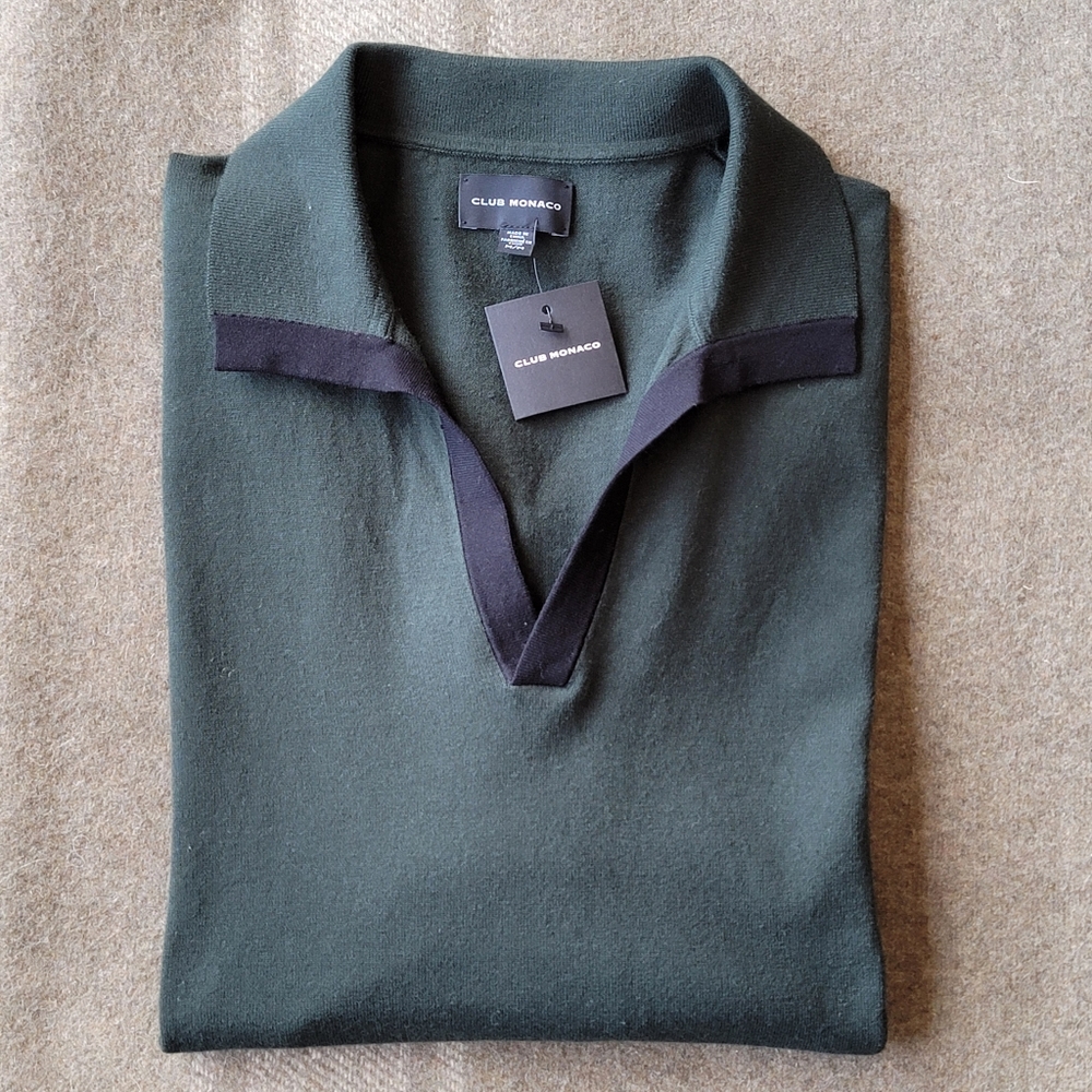 Men's Club Monaco Johnny Collar LS Polo